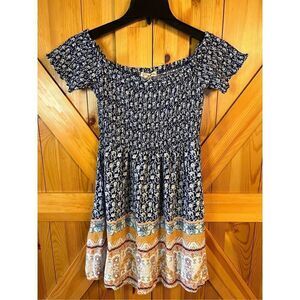 REWIND Womens floral Size Medium Off Shoulder Dress (3152)